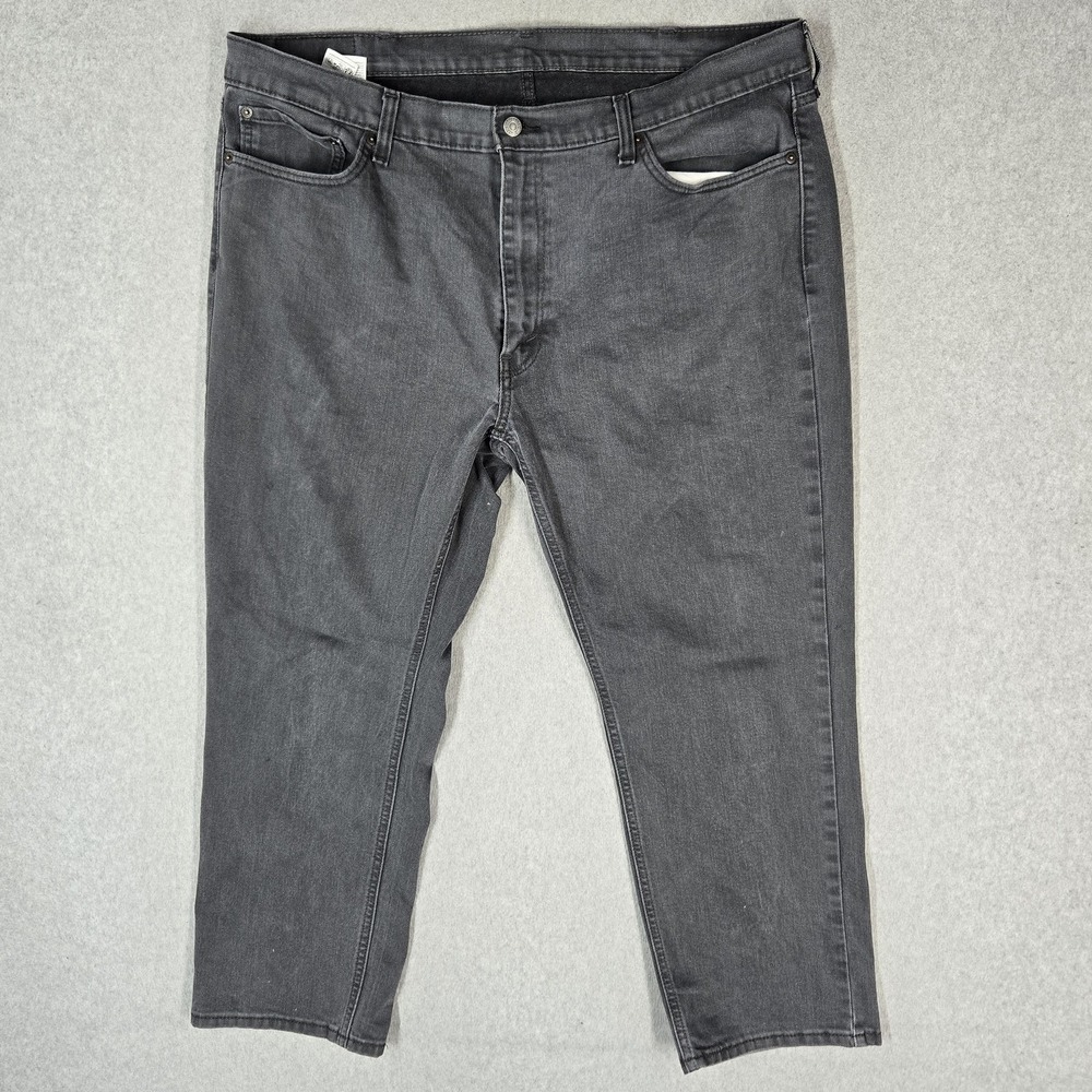 Levi's 541 Men Jeans 42X30 Gray Denim Athletic Taper Stealth 27" Inseam